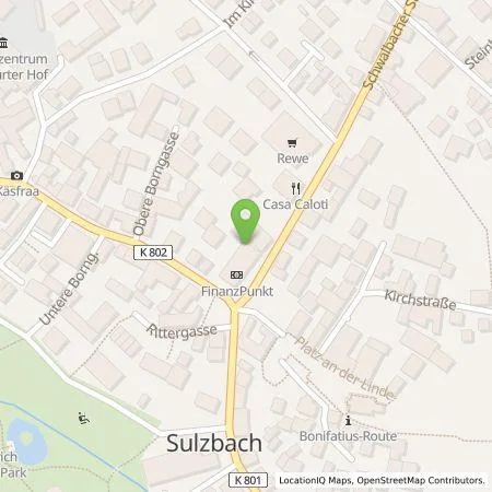 Standortübersicht der Tankstelle Frankfurter Volksbank eG in 65843 Sulzbach