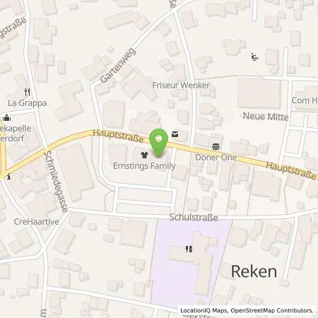 Standortübersicht der Tankstelle Volksbank Westmünsterland eG in 48734 Reken