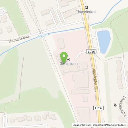 Standortübersicht der Tankstelle AHD-Auto Gellermann GmbH in 33104 Paderborn