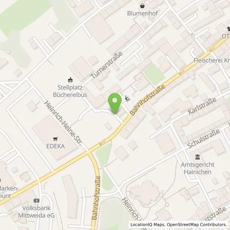 Standortübersicht der Tankstelle ALDI Nord Deutschland Stiftung & Co. KG in 09661 Hainichen