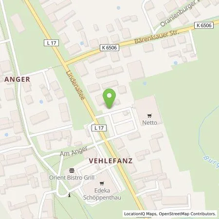 Standortübersicht der Tankstelle Vattenfall Smarter Living GmbH in 16727 Oberkrämer