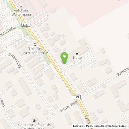 Standortübersicht der Tankstelle Vattenfall Smarter Living GmbH in 17268 Templin