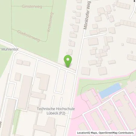 Standortübersicht der Tankstelle Stadtwerke Lübeck Energie GmbH in 23562 Lübeck