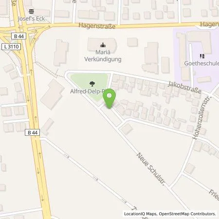 Standortübersicht der Tankstelle EWR AG in 68623 Lampertheim