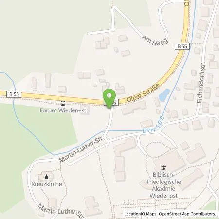 Standortübersicht der Tankstelle AggerEnergie GmbH in 51702 Bergneustadt