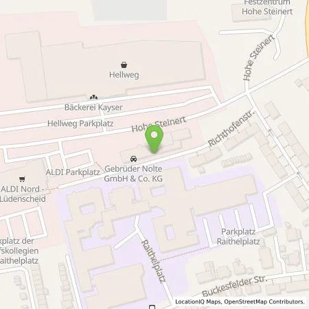 Standortübersicht der Tankstelle Stadtwerke Lüdenscheid GmbH in 58509 Lüdenscheid