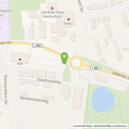 Standortübersicht der Tankstelle ALDI Nord Deutschland Stiftung & Co. KG in 59269 Beckum