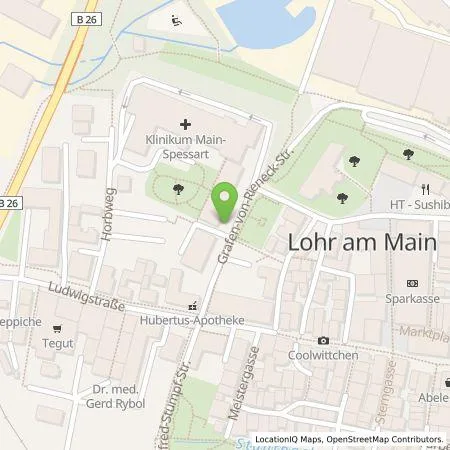 Standortübersicht der Tankstelle NEG Neue Energien Mainfranken GmbH in 97816 Lohr