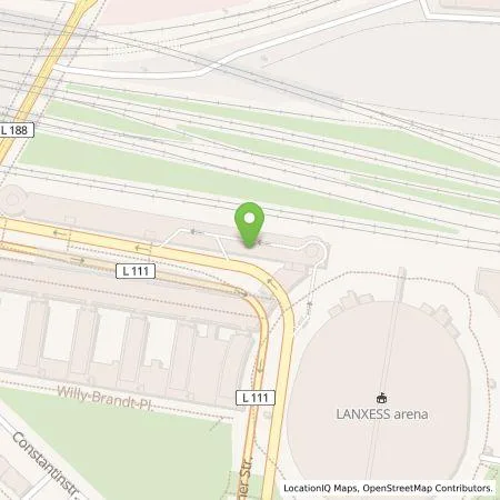 Standortübersicht der Tankstelle Rheinenergie AG in 50679 Köln