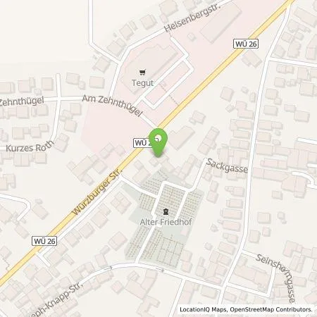 Standortübersicht der Tankstelle Auto-Schlereth in 97230 Estenfeld