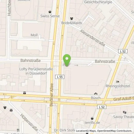 Standortübersicht der Tankstelle Evry Operations GmbH in 40212 Düsseldorf