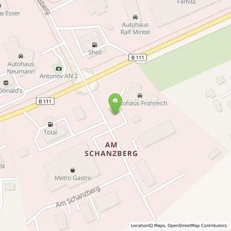 Standortübersicht der Tankstelle GreenCharge GmbH in 17438 Wolgast