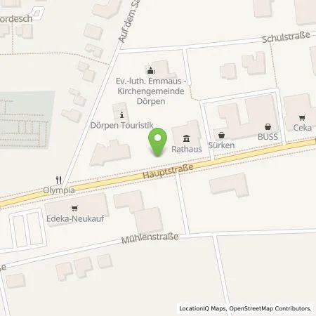 Standortübersicht der Tankstelle EWE Go GmbH in 26892 Dörpen