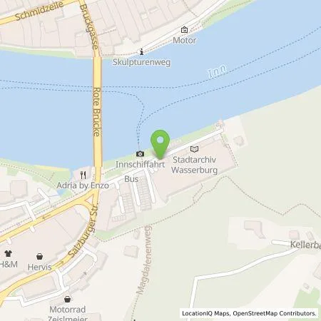 Standortübersicht der Tankstelle Wasserburger Energie GmbH in 83512 Wasserburg a. Inn