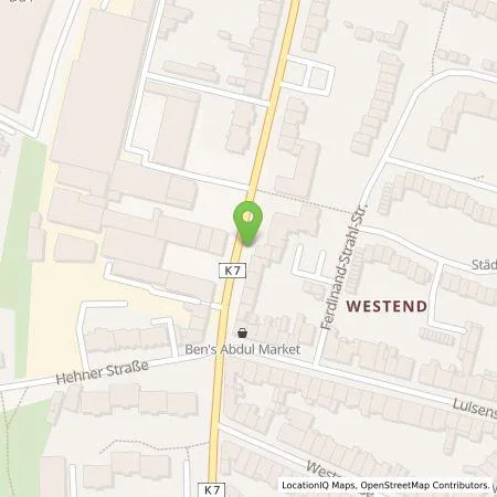 Standortübersicht der Tankstelle HOCHTIEF Ladepartner GmbH in 41061 Mönchengladbach