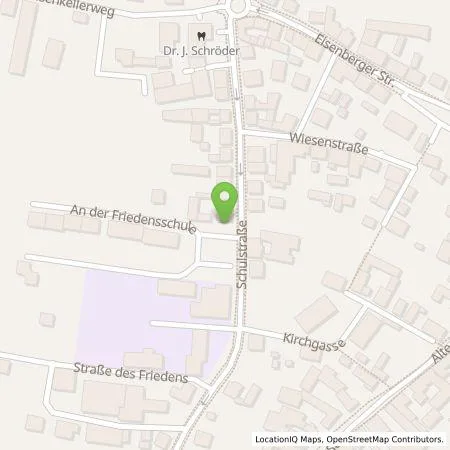 Standortübersicht der Tankstelle Stadtwerke Energie Jena-Pößneck GmbH in 07629 Hermsdorf