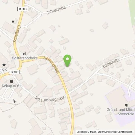 Standortübersicht der Tankstelle SÜC GmbH in 96242 Sonnefeld