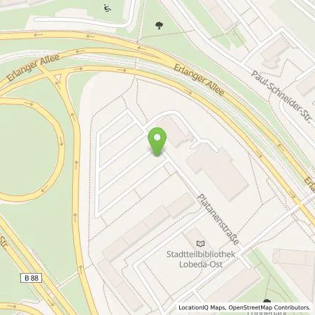 Standortübersicht der Tankstelle Stadtwerke Energie Jena-Pößneck GmbH in 07747 Jena