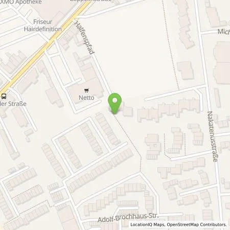 Standortübersicht der Tankstelle NEW Niederrhein Energie und Wasser GmbH in 41063 Mönchengladbach