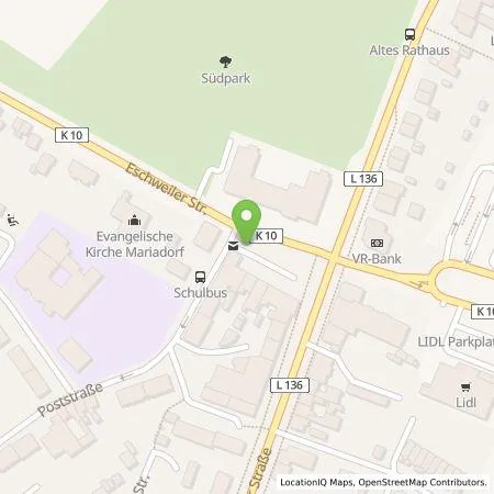 Standortübersicht der Tankstelle EWV Energie- und Wasser-Versorgung GmbH in 52477 Alsdorf