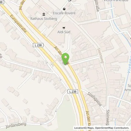 Standortübersicht der Tankstelle EWV Energie- und Wasser-Versorgung GmbH in 52222 Stolberg