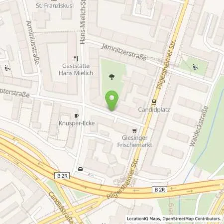 Standortübersicht der Tankstelle SWM Versorgungs GmbH in 81543 München