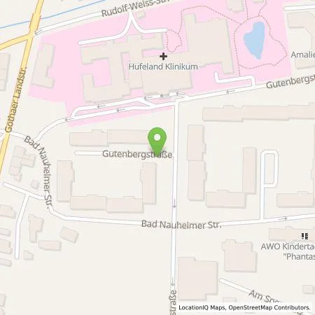 Standortübersicht der Tankstelle AreaCharge GmbH in 99947 Bad Langensalza