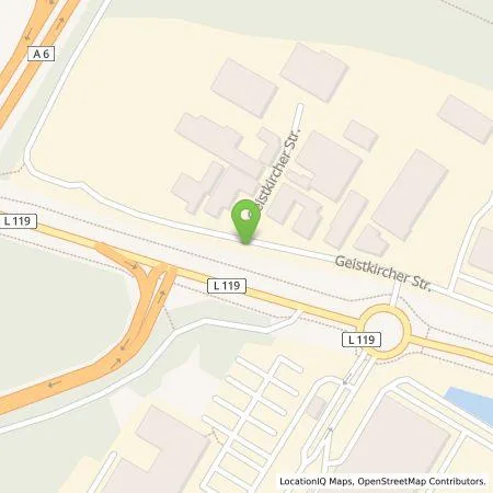 Standortübersicht der Tankstelle Biosphären Stadtwerke GmbH & Co. KG in 66386 St. Ingbert