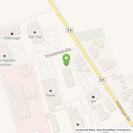 Standortübersicht der Tankstelle ALDI SÜD Immobilienverwaltungs-GmbH & Co. oHG in 94486 Osterhofen