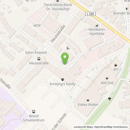 Standortübersicht der Tankstelle STAWAG - Stadt- und Städteregionswerke Aachen AG in 52078 Aachen