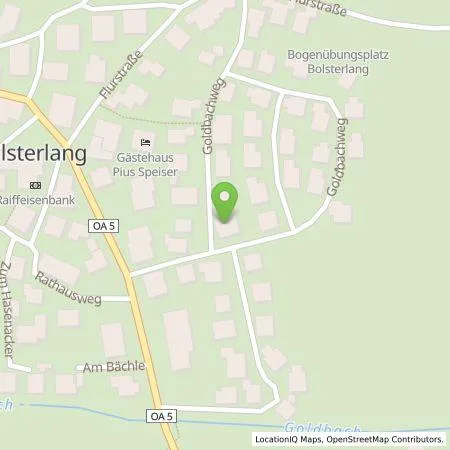 Standortübersicht der Tankstelle Jan Hohberger in 87538 Bolsterlang