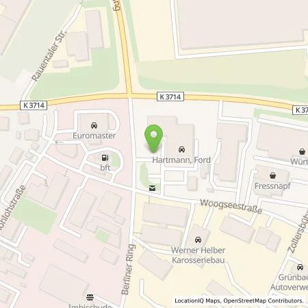 Standortübersicht der Tankstelle Autohaus Hartmann GmbH Rastatt in 76437 Rastatt