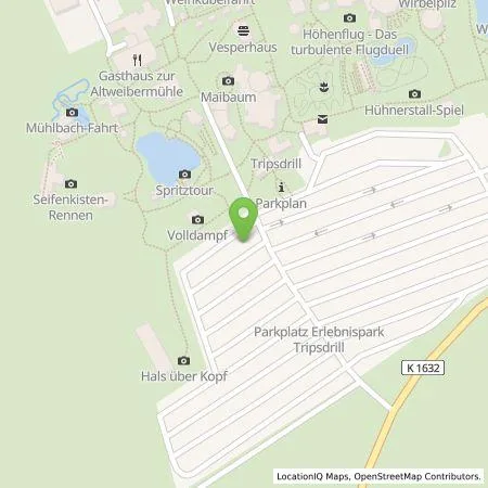 Standortübersicht der Tankstelle Erlebnispark Tripsdrill GmbH & Co. KG in 74321 Cleebronn