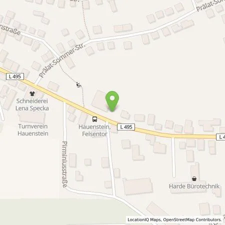 Standortübersicht der Tankstelle Waldhotel Felsentor GmbH in 76846 Hauenstein