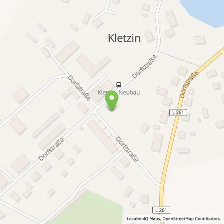 Standortübersicht der Tankstelle Jürgen Gollwitzer in 17111 Kletzin