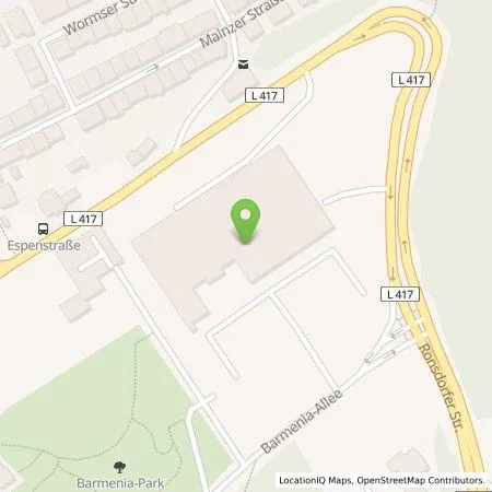 Standortübersicht der Tankstelle Barmenia Krankenversicherung AG in 42119 Wuppertal