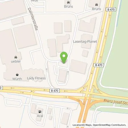 Standortübersicht der Tankstelle EWE Go GmbH in 91301 Forchheim