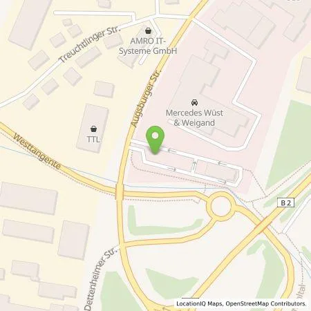 Standortübersicht der Tankstelle EWE Go GmbH in 91781 Weißenburg i.Bay.