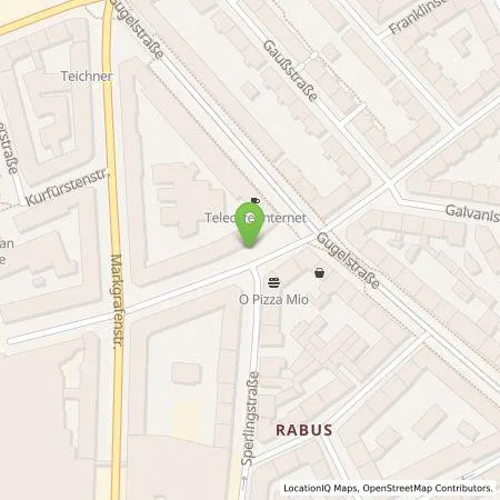 Standortübersicht der Tankstelle N-ERGIE Aktiengesellschaft in 90459 Nürnberg