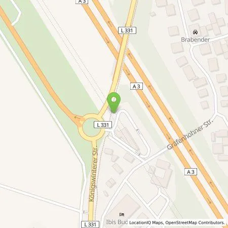 Standortübersicht der Tankstelle EWE Go GmbH in 53639 Königswinter