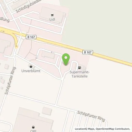 Standortübersicht der Tankstelle EWE Go GmbH in 16244 SCHORFHEIDE