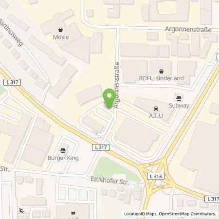 Standortübersicht der Tankstelle EWE Go GmbH in 88250 Weingarten