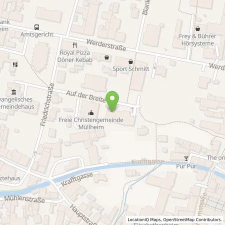 Standortübersicht der Tankstelle Stadtwerke MüllheimStaufen GmbH in 79379 Müllheim
