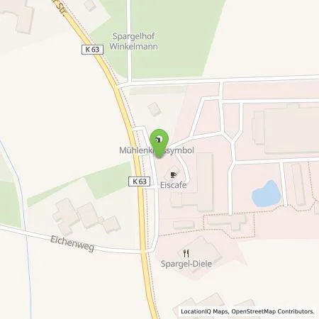 Standortübersicht der Tankstelle Westfalen AG in 32369 Rahden