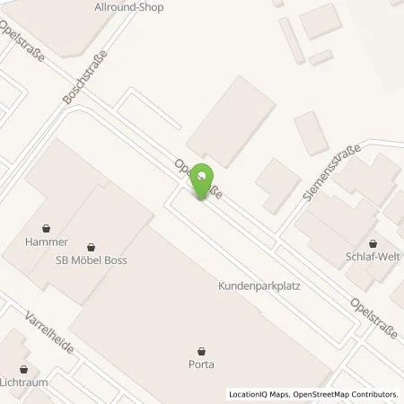 Standortübersicht der Tankstelle Allego GmbH in 30916 Isernhagen