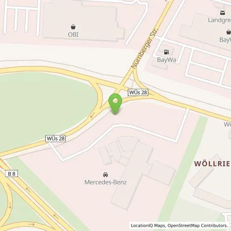 Standortübersicht der Tankstelle Daimler Truck AG in 97076 Würzburg