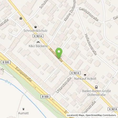 Standortübersicht der Tankstelle Parkgaragengesellschaft Baden-Baden mbH in 76532 Baden-Baden
