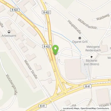 Standortübersicht der Tankstelle Westenergie Metering GmbH in 55743 Idar-Oberstein