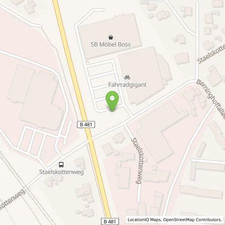 Standortübersicht der Tankstelle Allego GmbH in 48431 Rheine