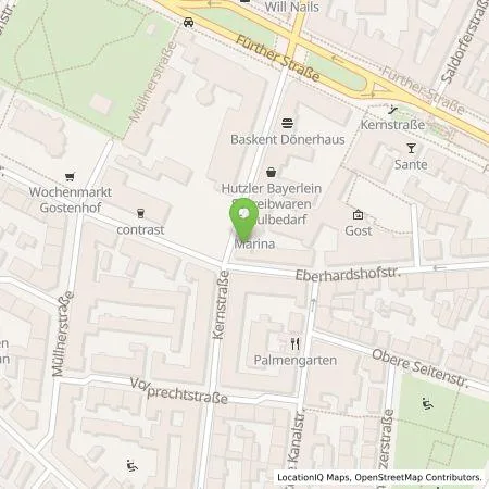 Standortübersicht der Tankstelle N-ERGIE Aktiengesellschaft in 90429 Nürnberg